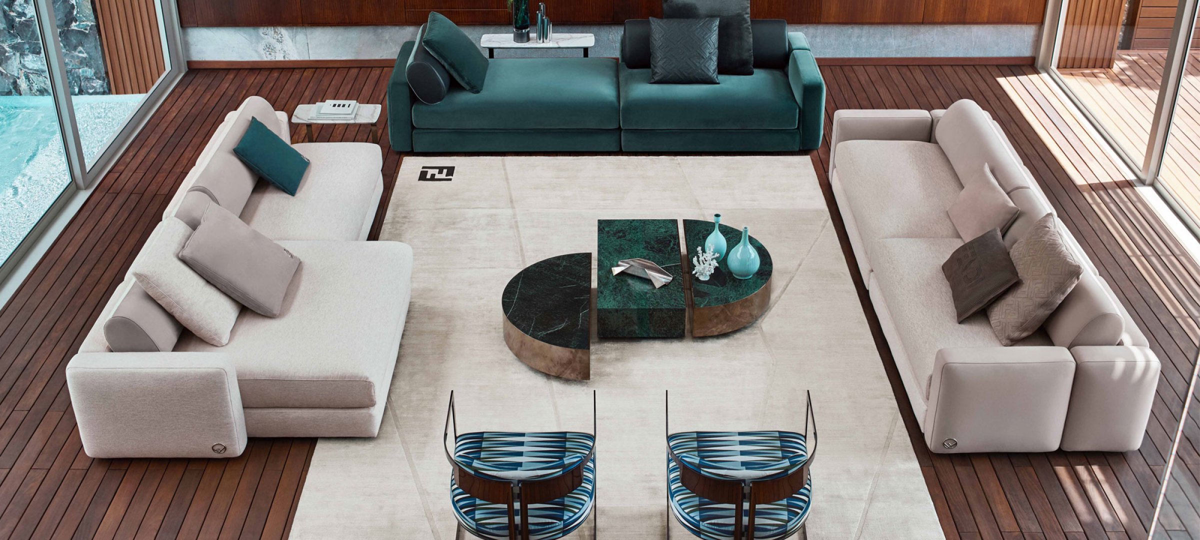 Fendi-New Fendi New Sofa Set - Image 1